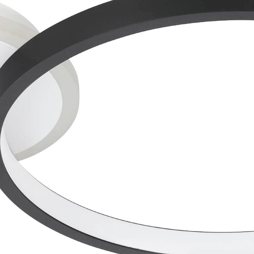 Instelbare led plafondlamp Gafares rond - zwart Eglo 9008606241002