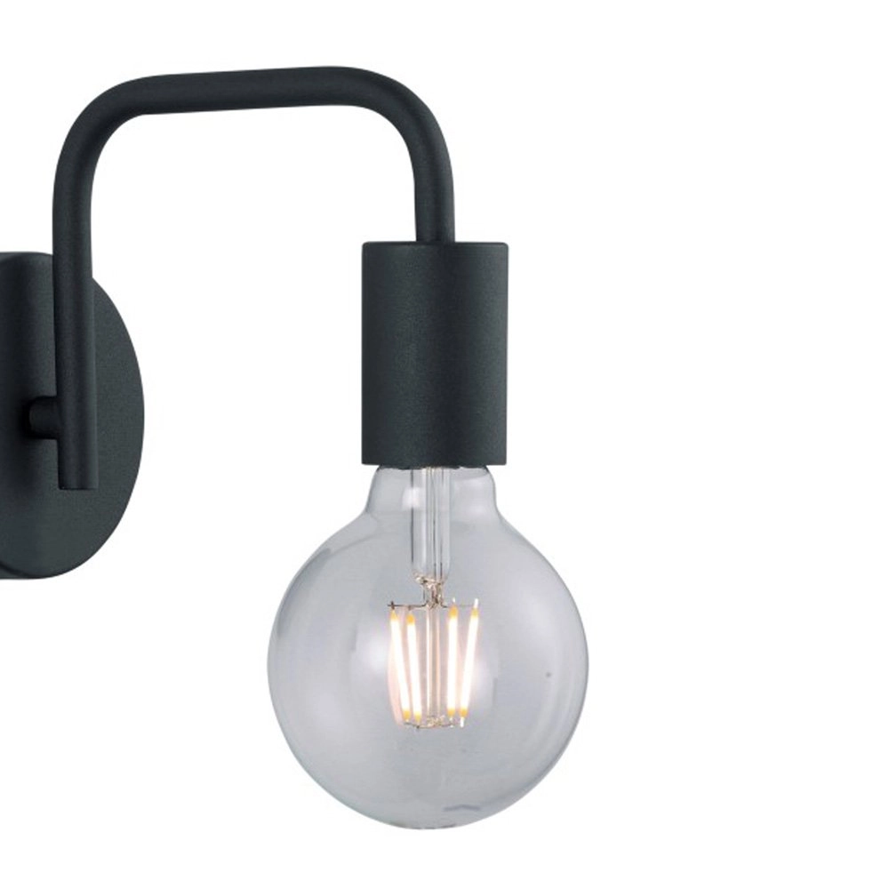 muur licht Diallo 15cm zwart Trio 4017807407242