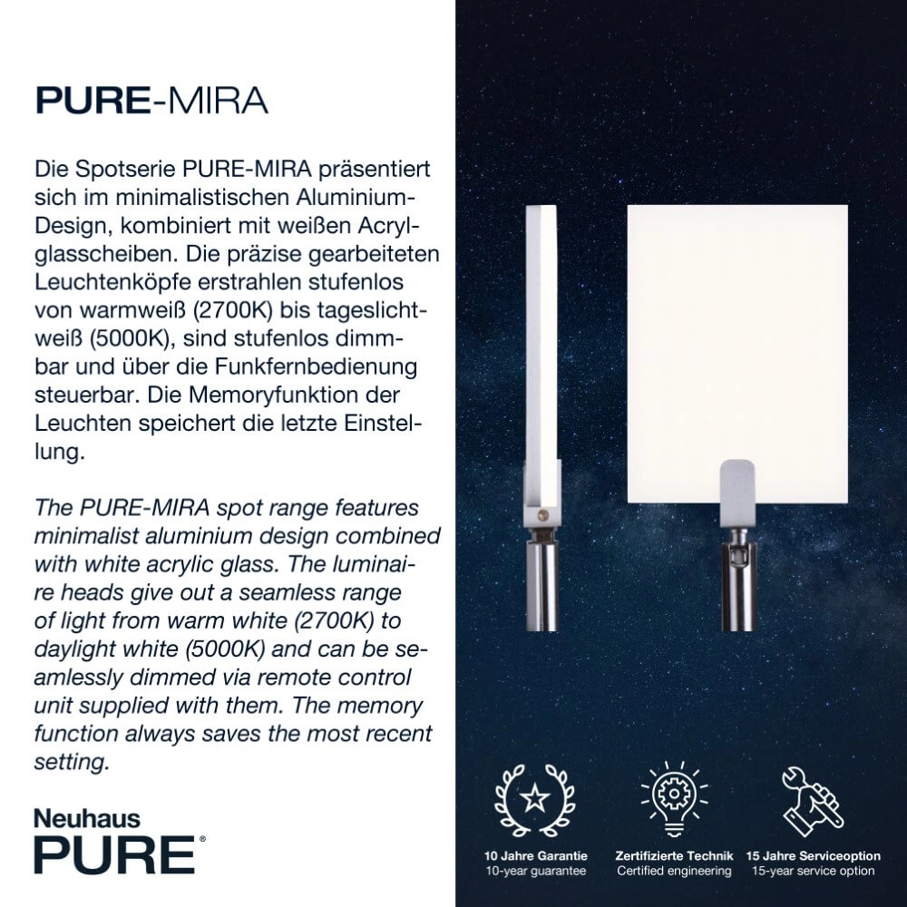 Design tafellamp Pure Mira zwart Paul Neuhaus 4012248367520
