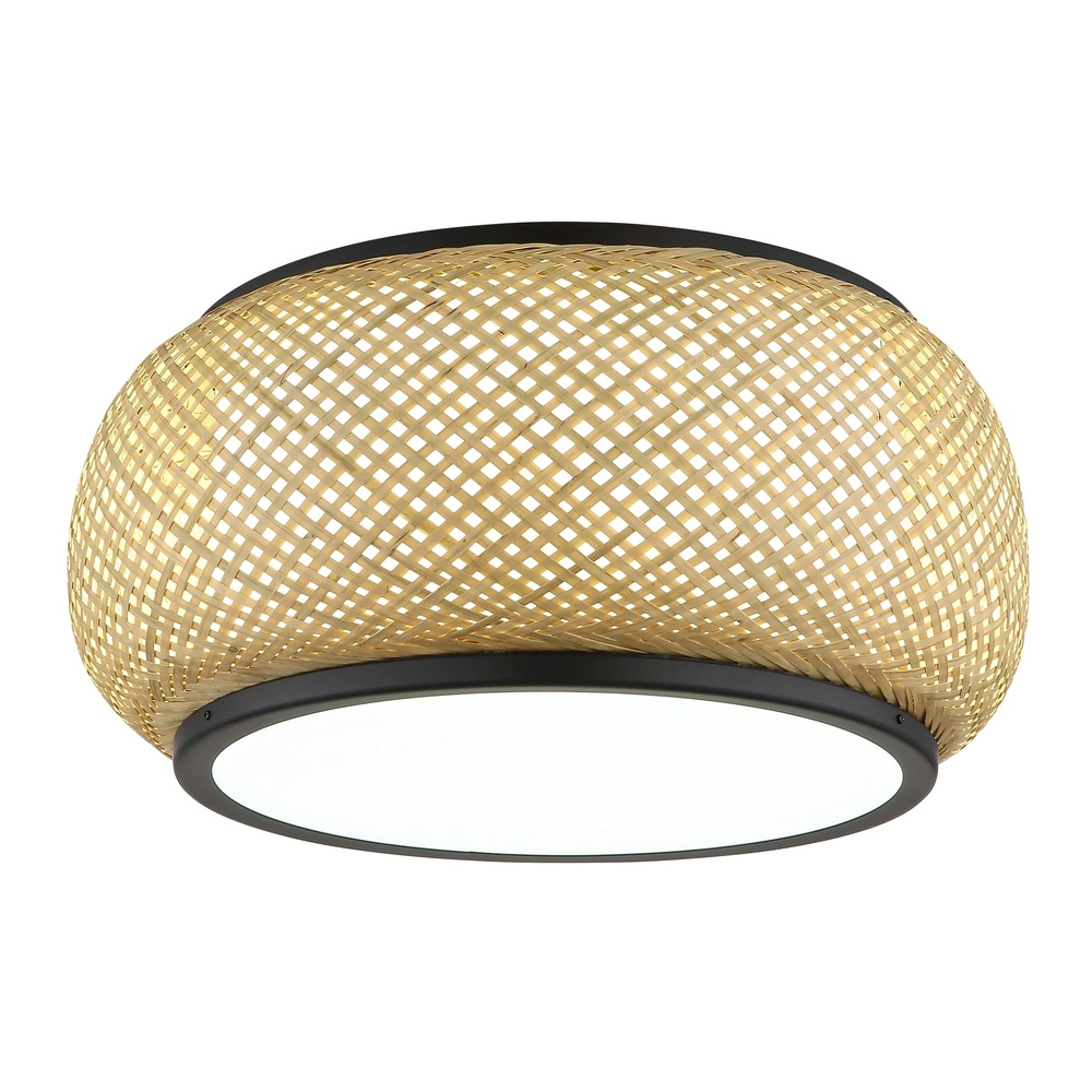 Plafondlamp Bambora met bamboe Ø 38cm Globo 9007371575794