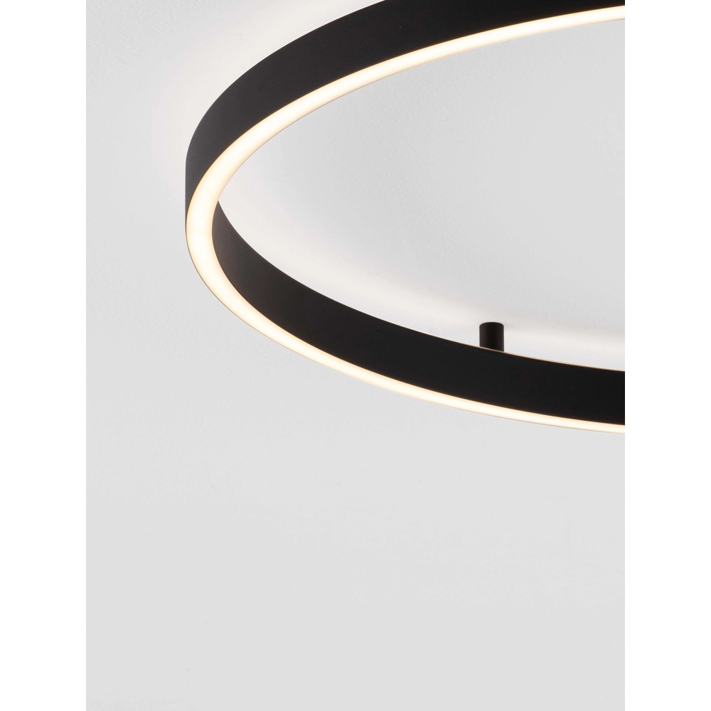 Plafondlamp Hedra rond Ø 60cm zwart Lyora 5212017448880