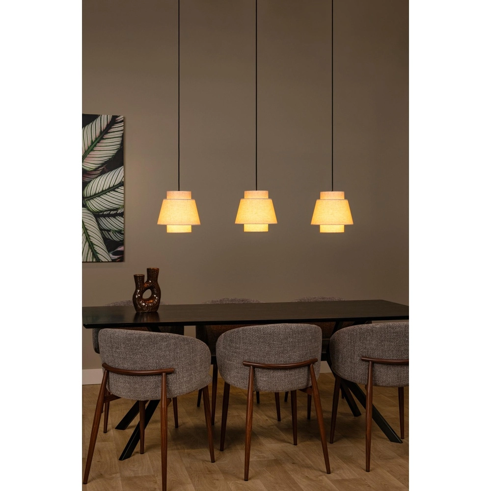 Hanglamp Tribute 3-lichts crème Lucide 5411212211934