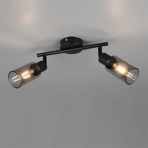 Design plafondlamp Mars 2-lichts zwart Trio 4017807670479