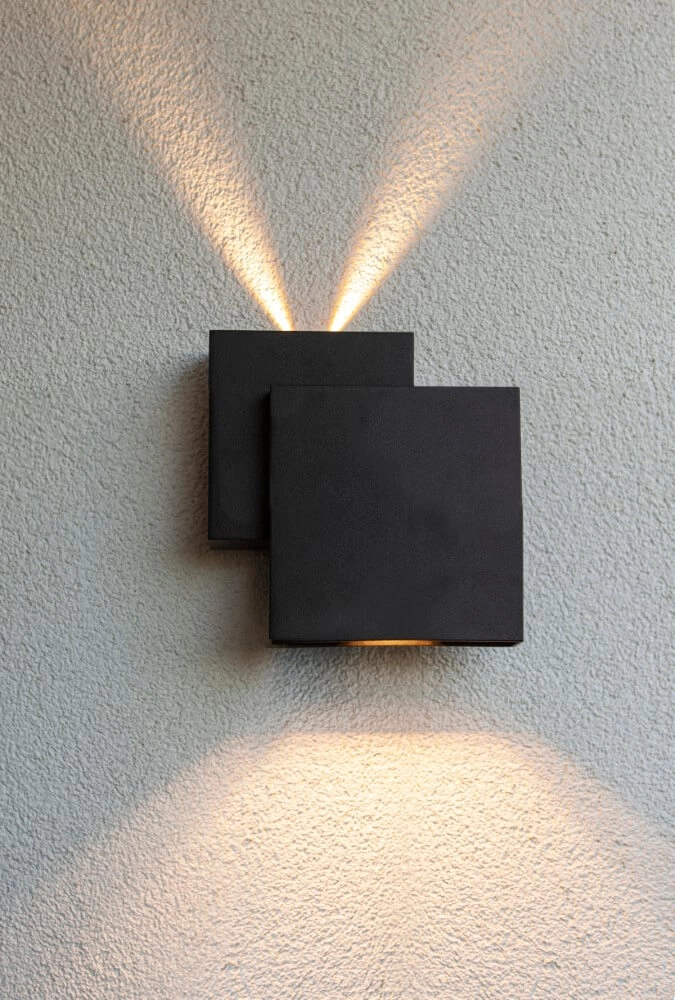 Design wandlamp Rialto zwart Lutec 6939412014944