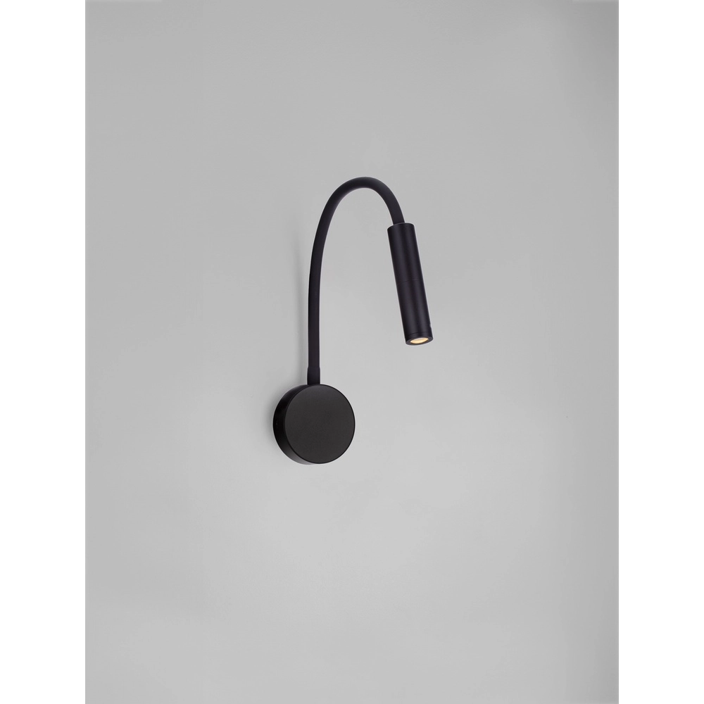 Bedlampje Sonica zwart Lyora 5212017454874