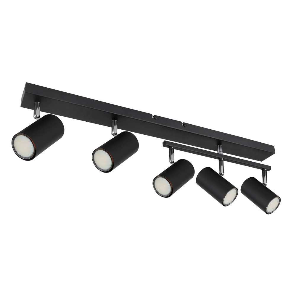 Plafondlamp 5-lichts Robby zwart Globo 9007371439577