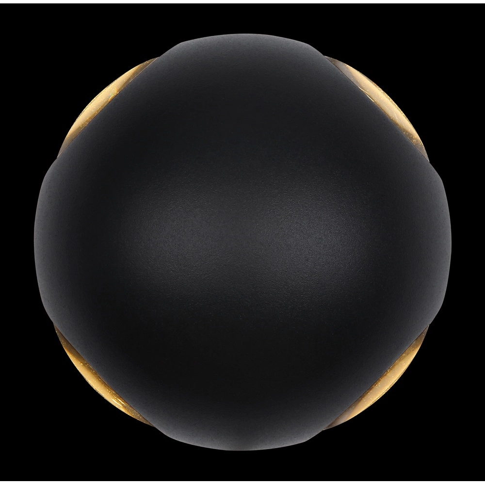 Ronde wandlamp Slice zwart Globo 9007371451036