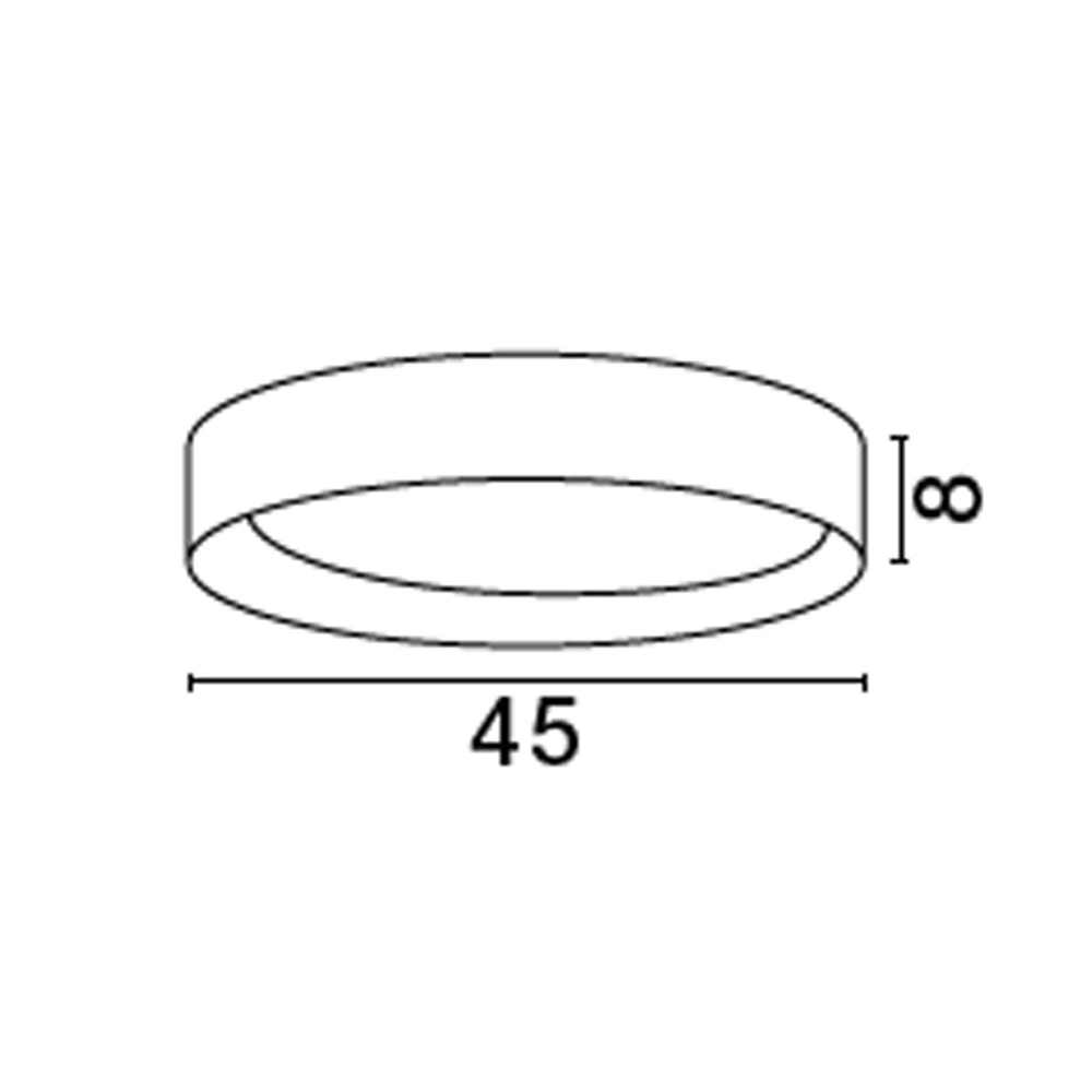 Plafondlamp Stake wit Ø 45cm Lyora 5212017445926
