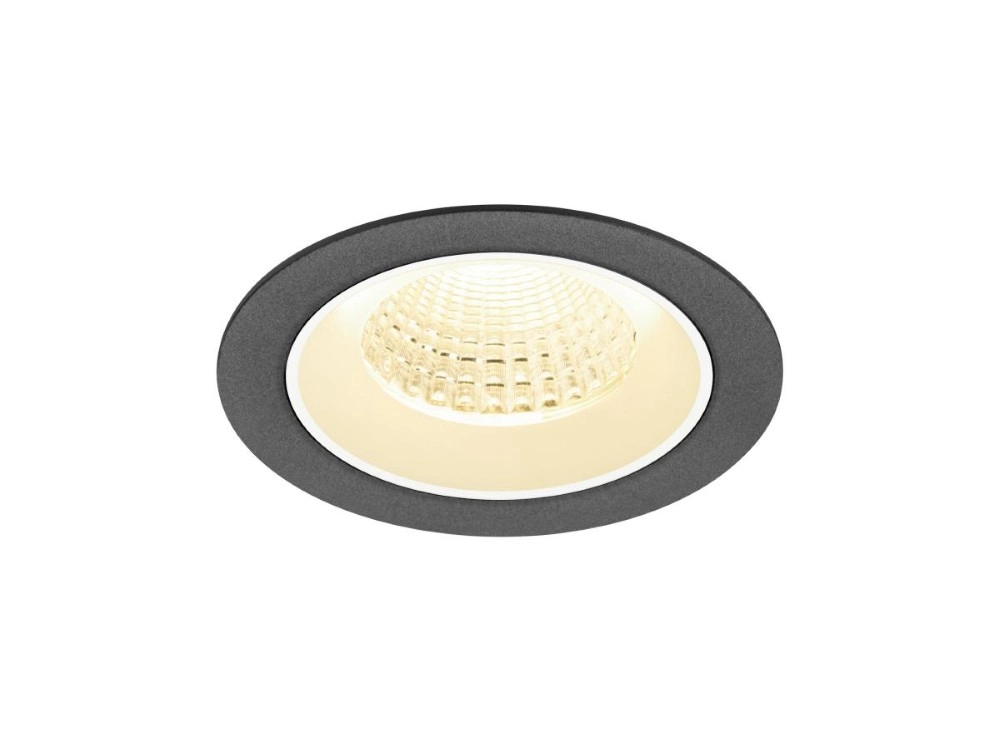 Inbouwspot Numinos M zwart/wit 3000K - 55gr SLV 4024163311342