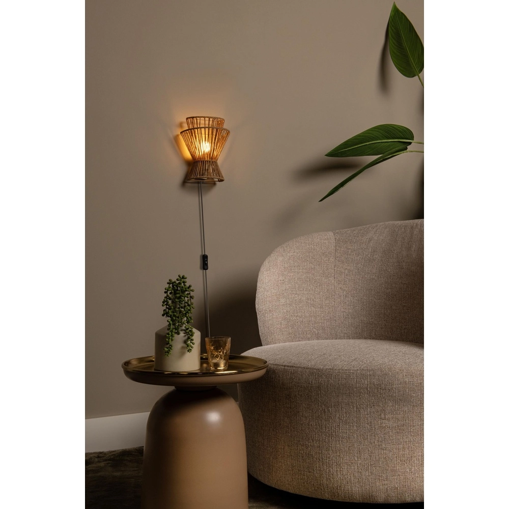 Wandlamp Tasman rotan Lucide 5411212105981