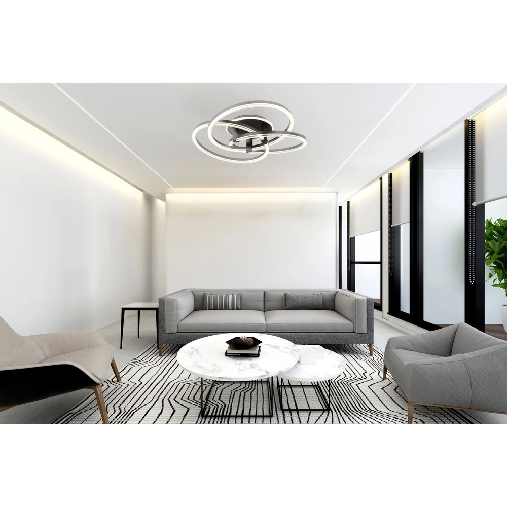 Design plafondlamp Tris antraciet Globo 9007371510405