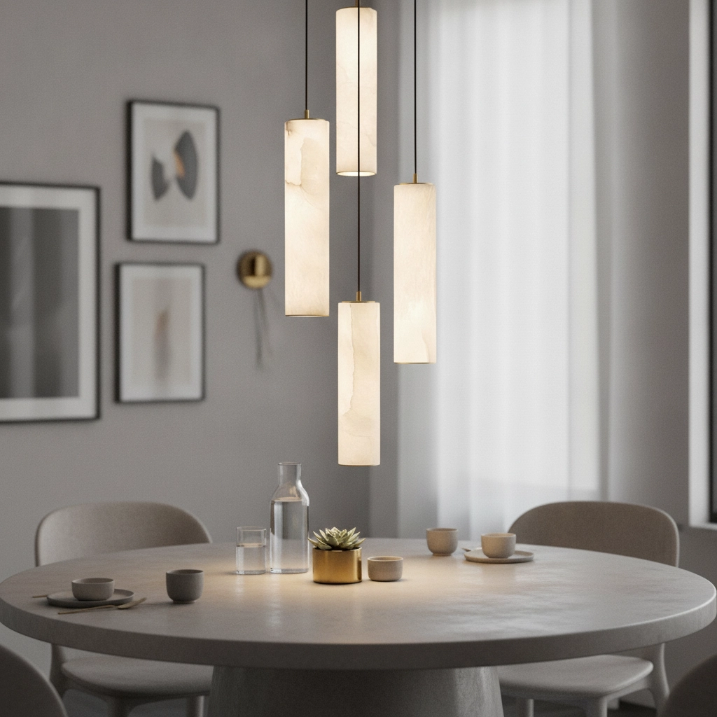 Hanglamp Diletto goud met wit 12-lichts