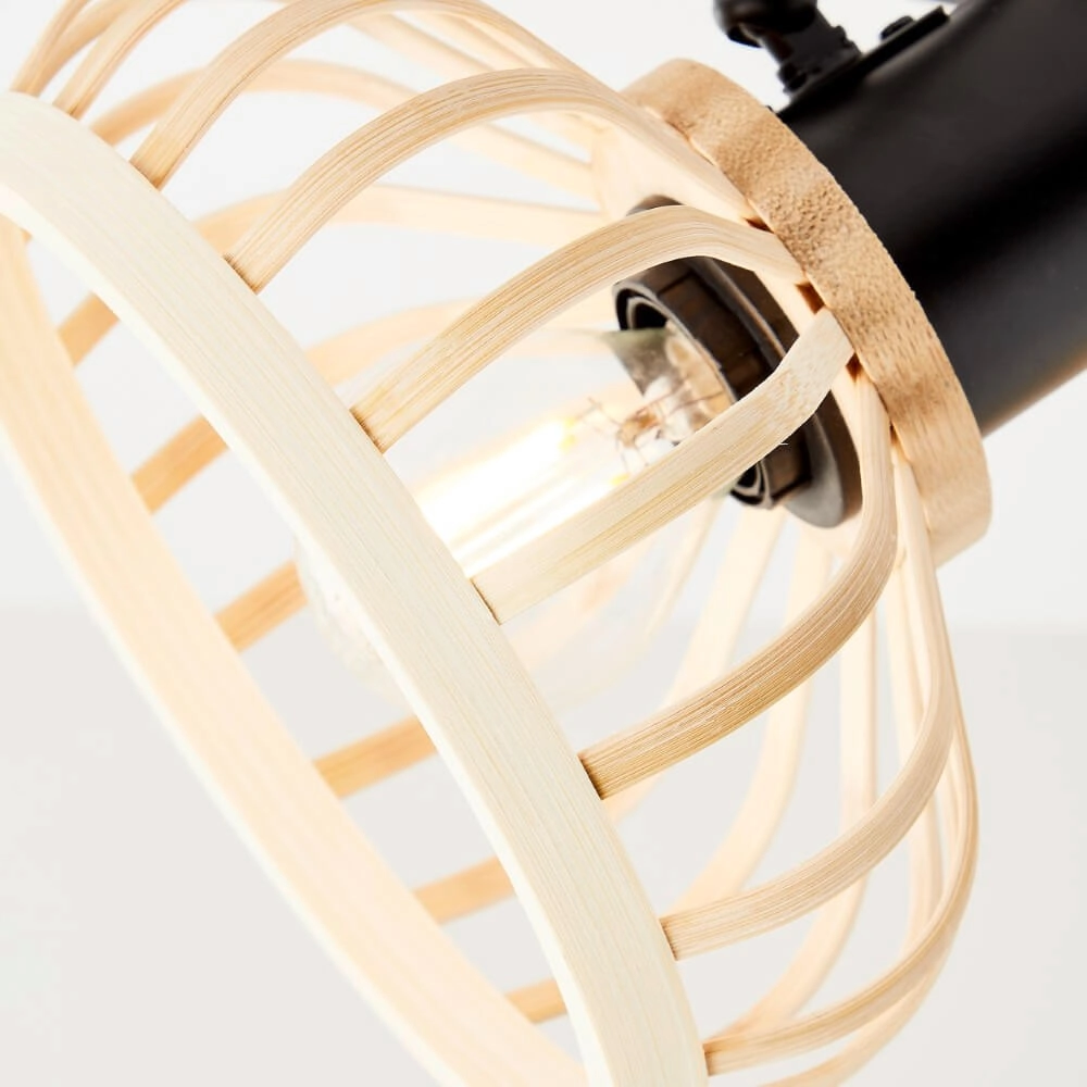 Houten plafondlamp Norah 2-lichts Brilliant 4004353409523