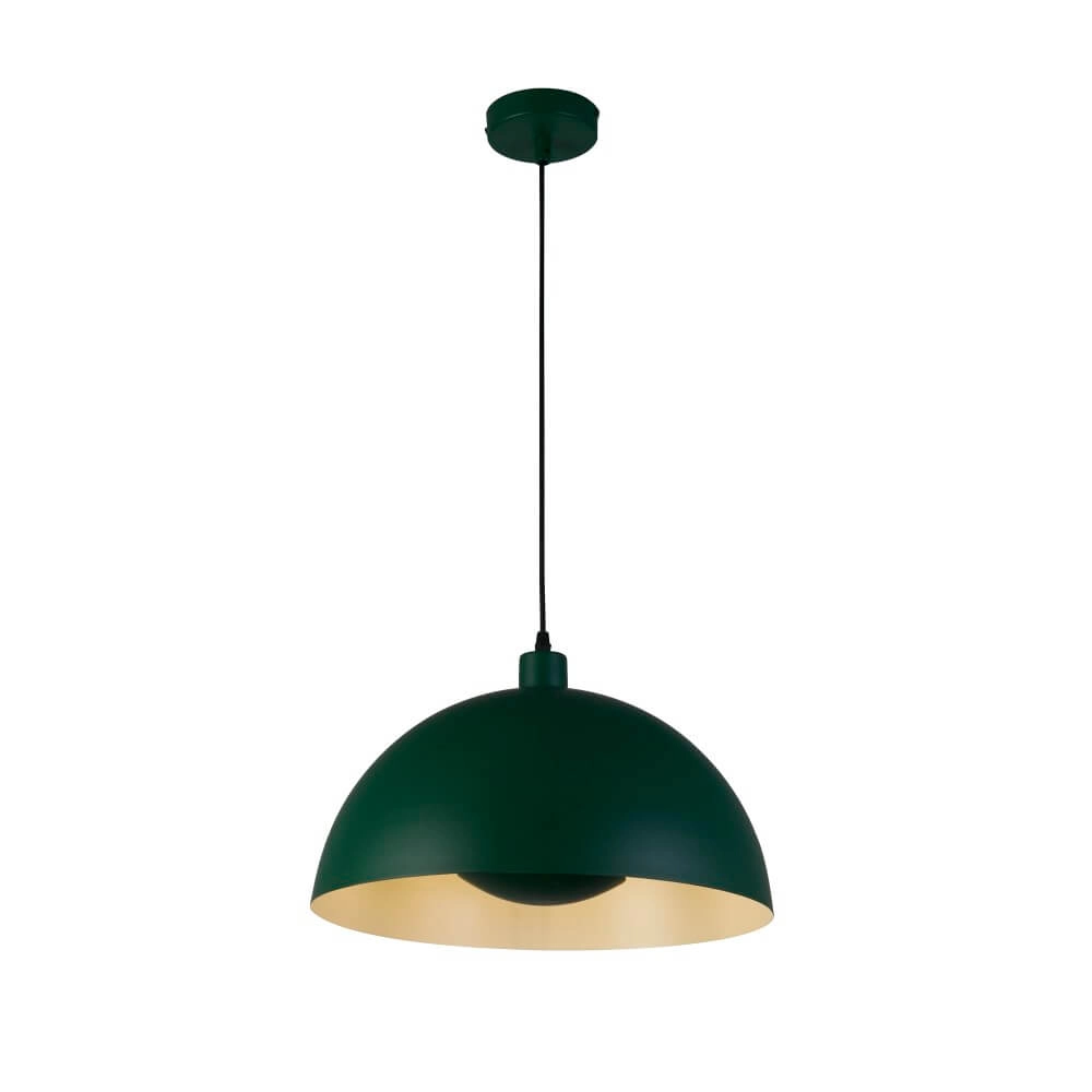 Groene hanglamp Mars kap 20cm hoog