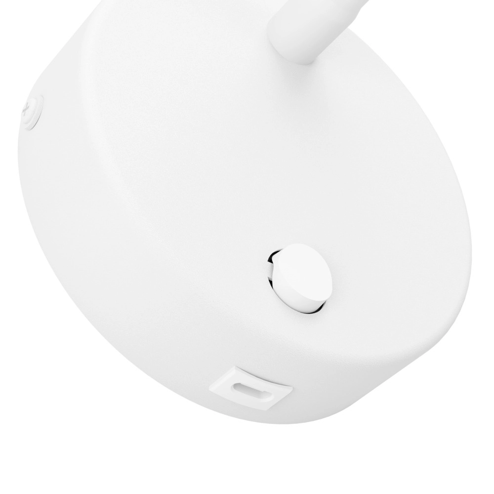 Bedlampje Olivandino 1 flexibel wit Eglo 9008606347797