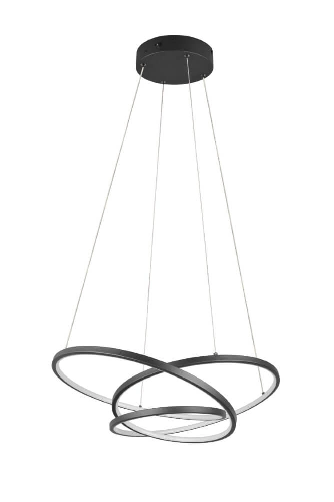 Vide hanglamp Darvin zwart - 62cm Trio 4017807616026