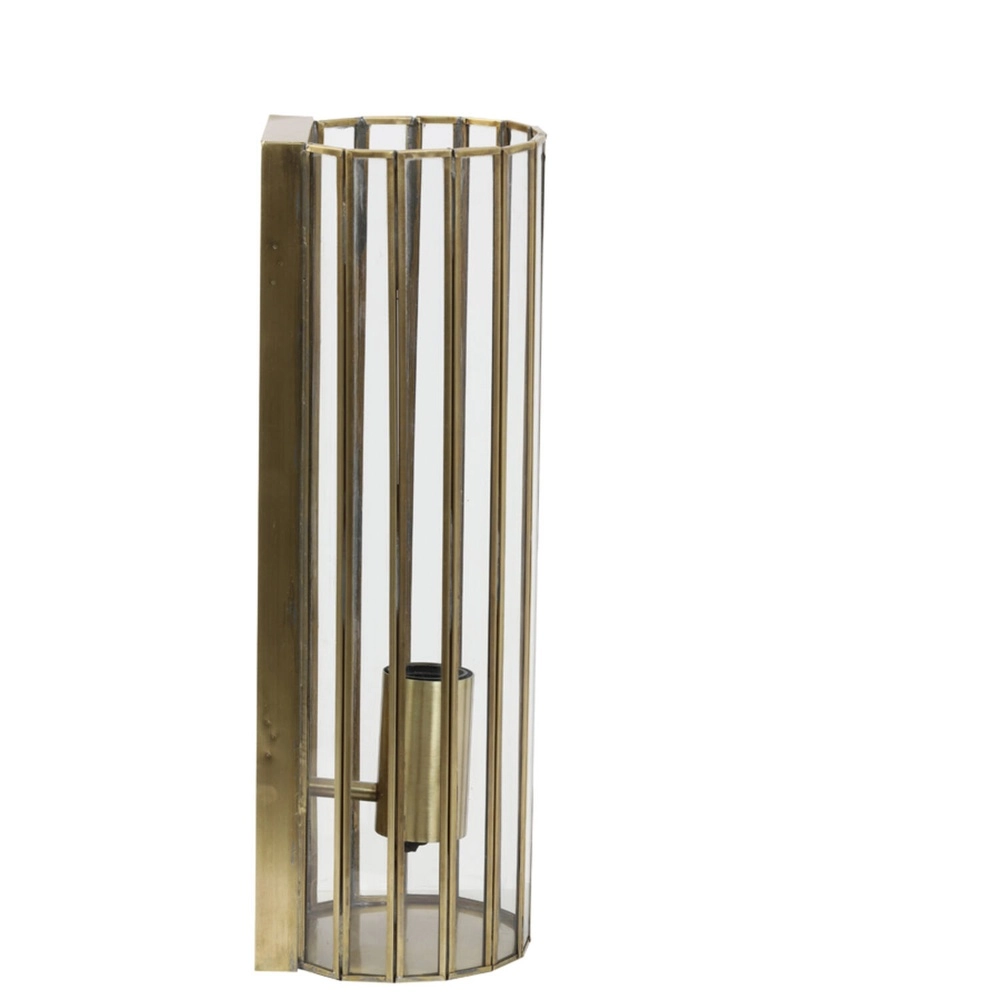 Industriele wandlamp StroBy brons 41cm
