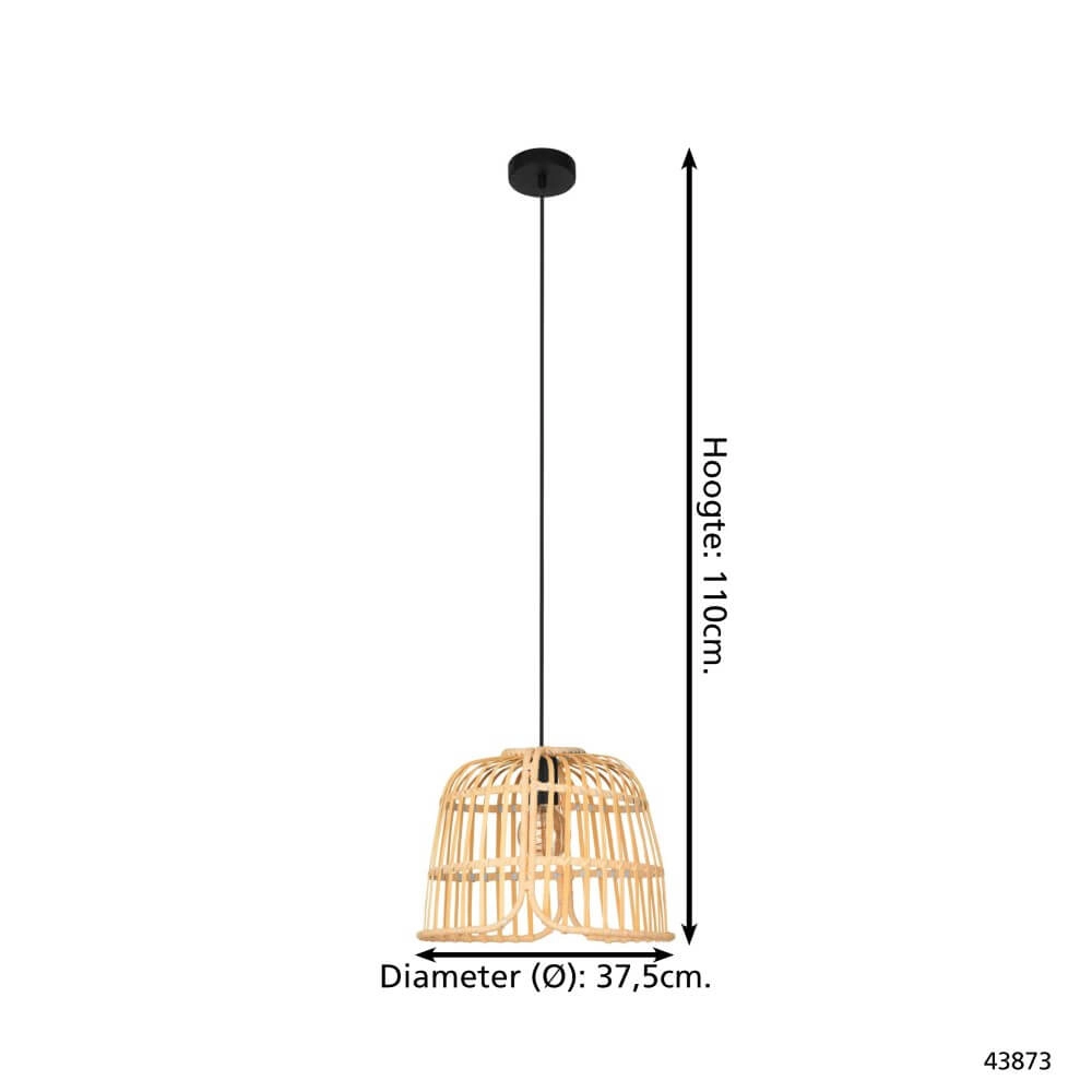 Rotan hanglamp Glyneath Ø 37,5cm Eglo 9002759438739