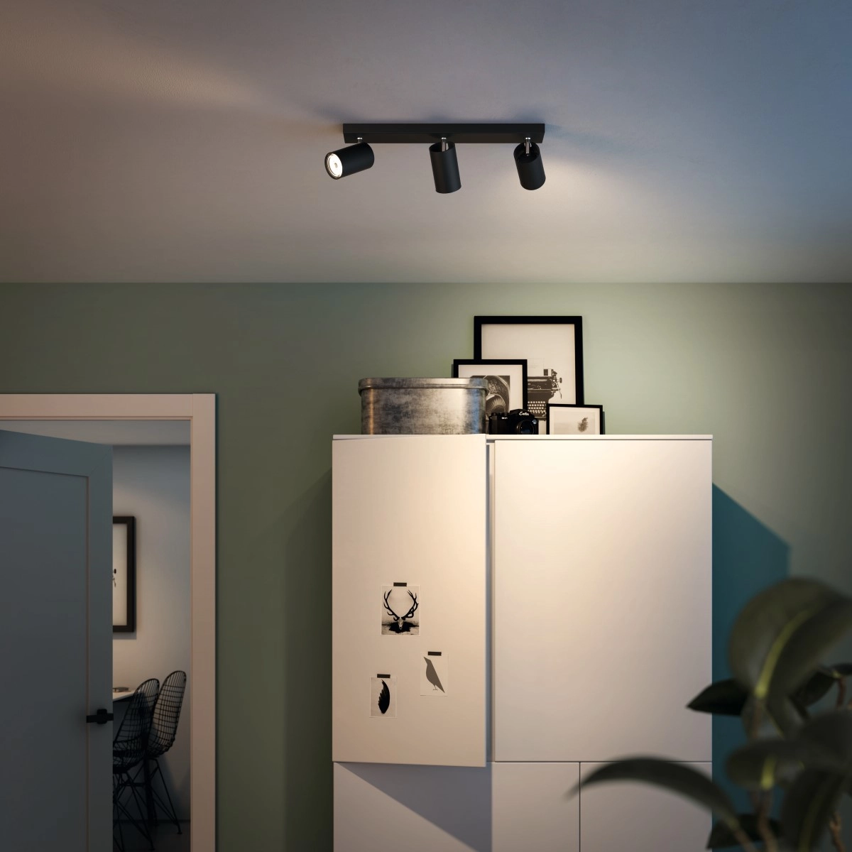 spot Kosipo 3-lichts zwart Philips 8718696164921