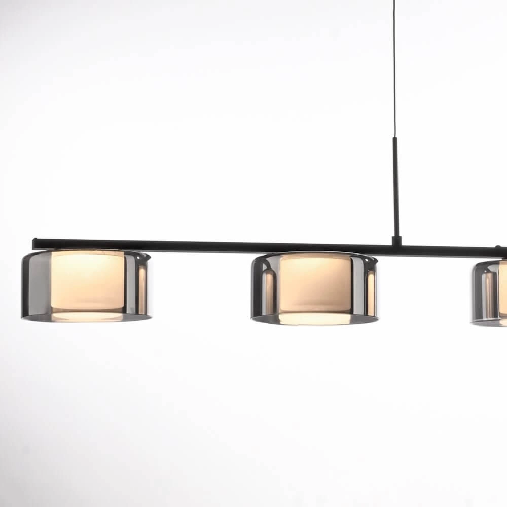 5-lichts hanglamp Rika zwart Paul Neuhaus 4012248383100