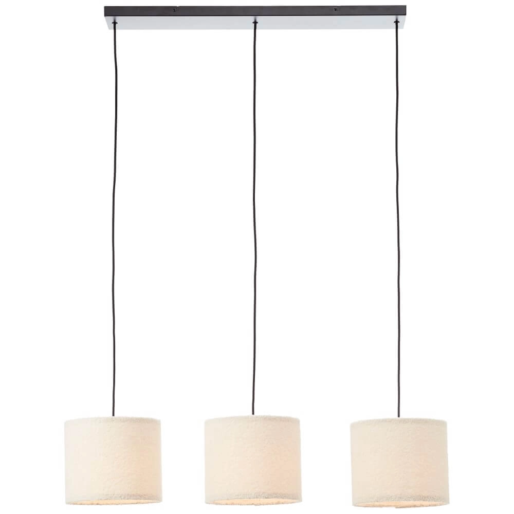 Creme hanglamp Teddy 3-lichts Brilliant 4004353447273