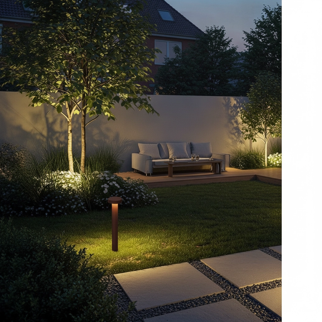 Design tuinlamp Balic 50cm roest bruin