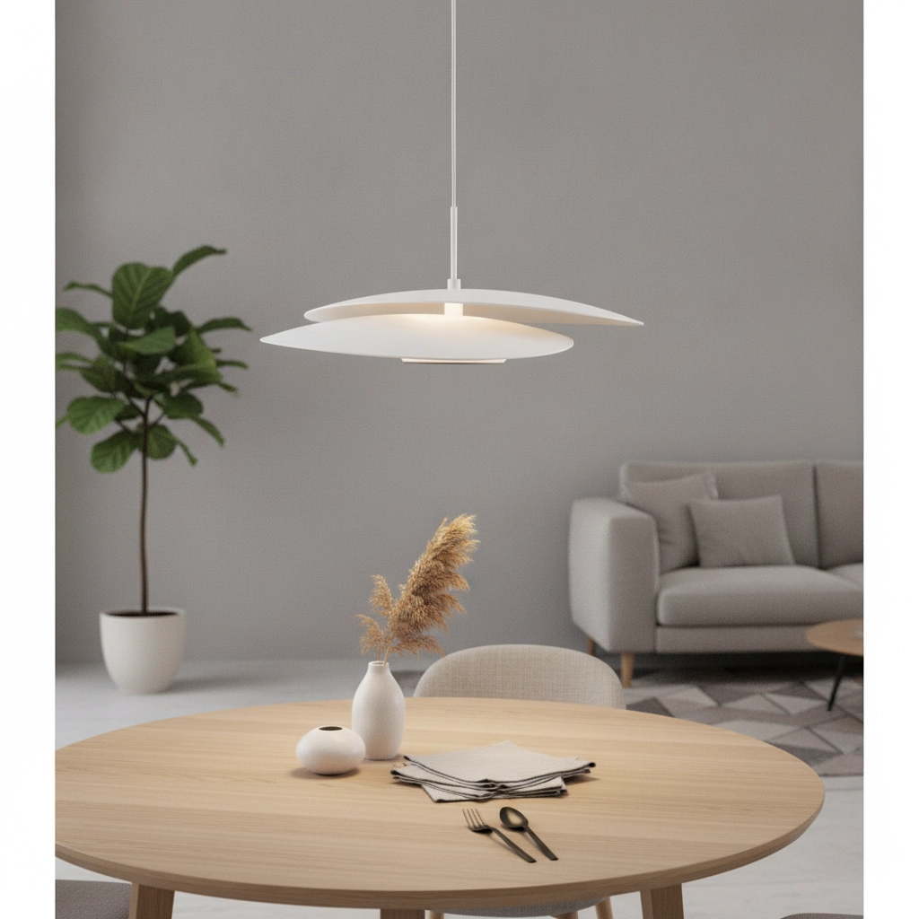 Hanglamp Olea design wit Ø 35cm