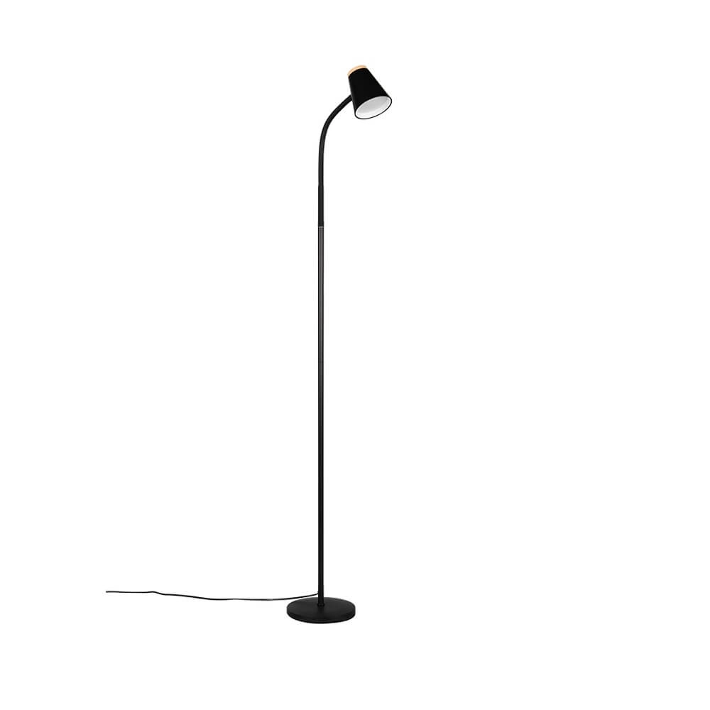 Vloerlamp Pongo zwart Trio 4017807642865