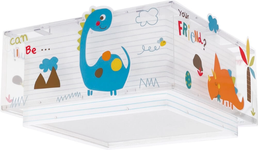 Vierkante plafondlamp Dinos Dalber 8420406003337