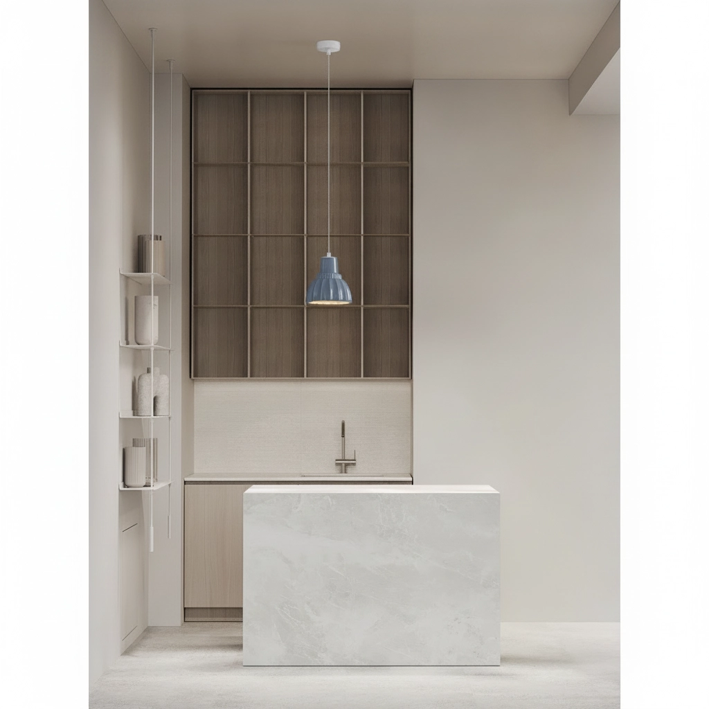 Hanglamp Picco wit met blauw