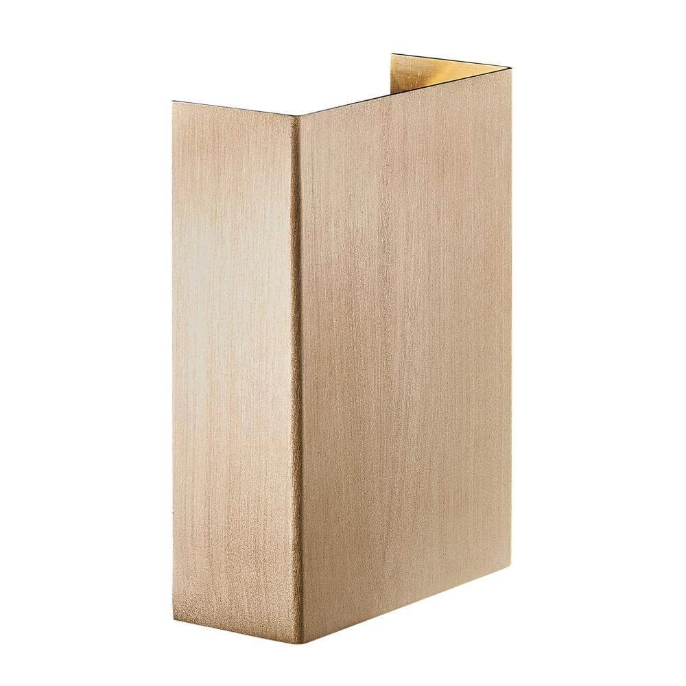 Wandlamp messing Fold strak design