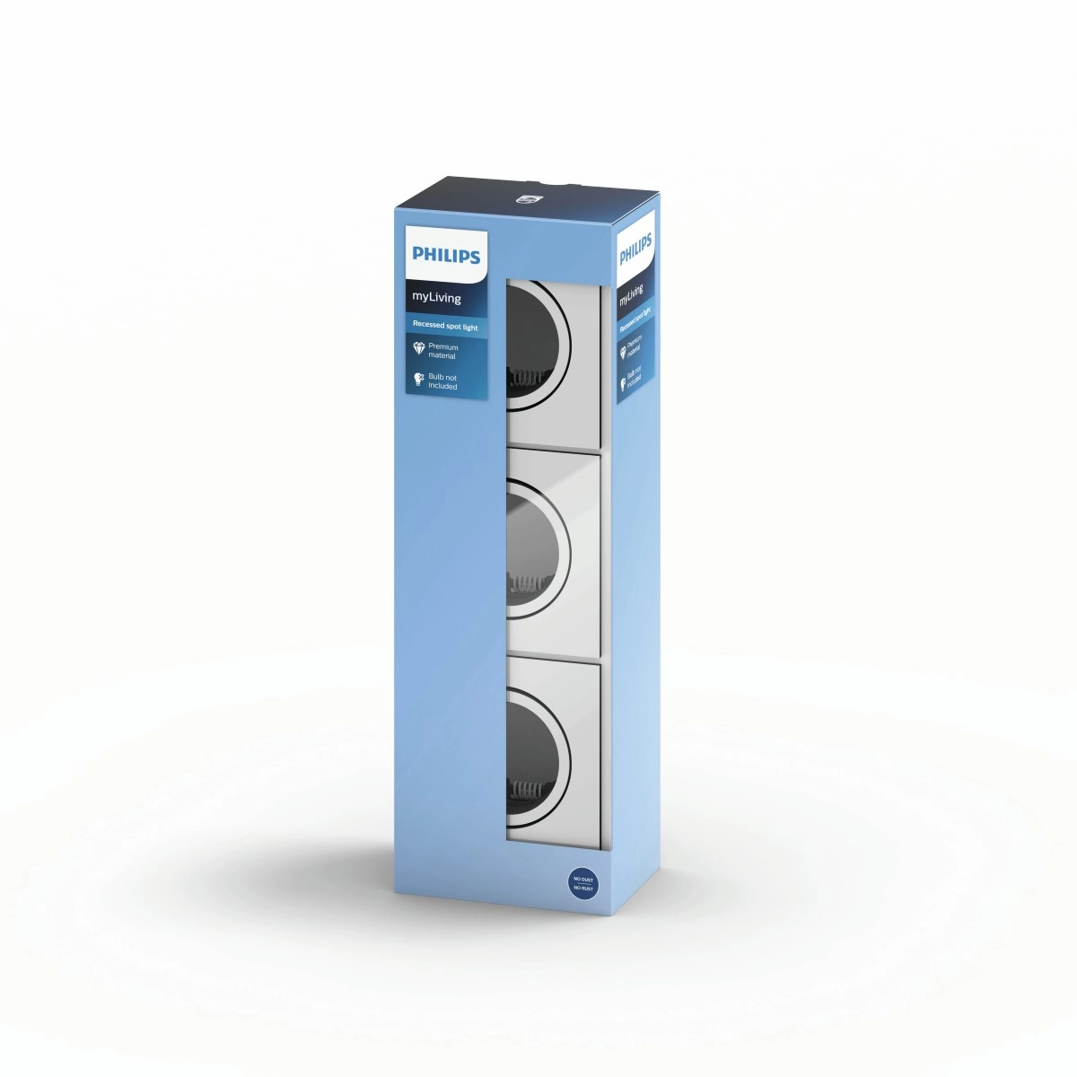 Inbouwspot Donegal (3x) GU10 mat chroom Philips 8718696161012