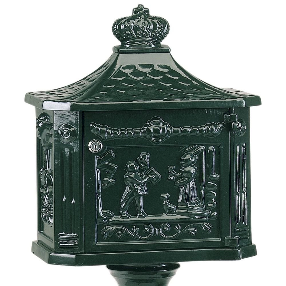Brievenbus Postbox B2D op poot - zwart KS verlichting 8714732170246