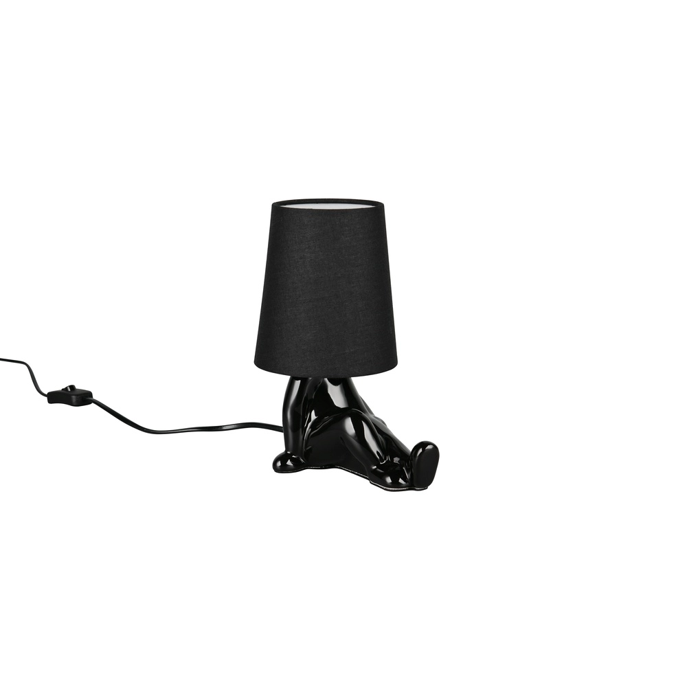 Tafellampje Huma zwart Trio 4017807682533