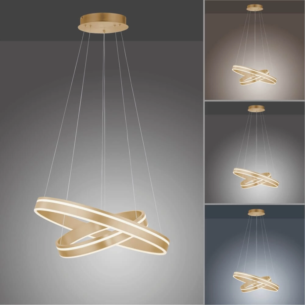Hanglamp Q-Vito Ø 59cm messing Paul Neuhaus 4012248357781