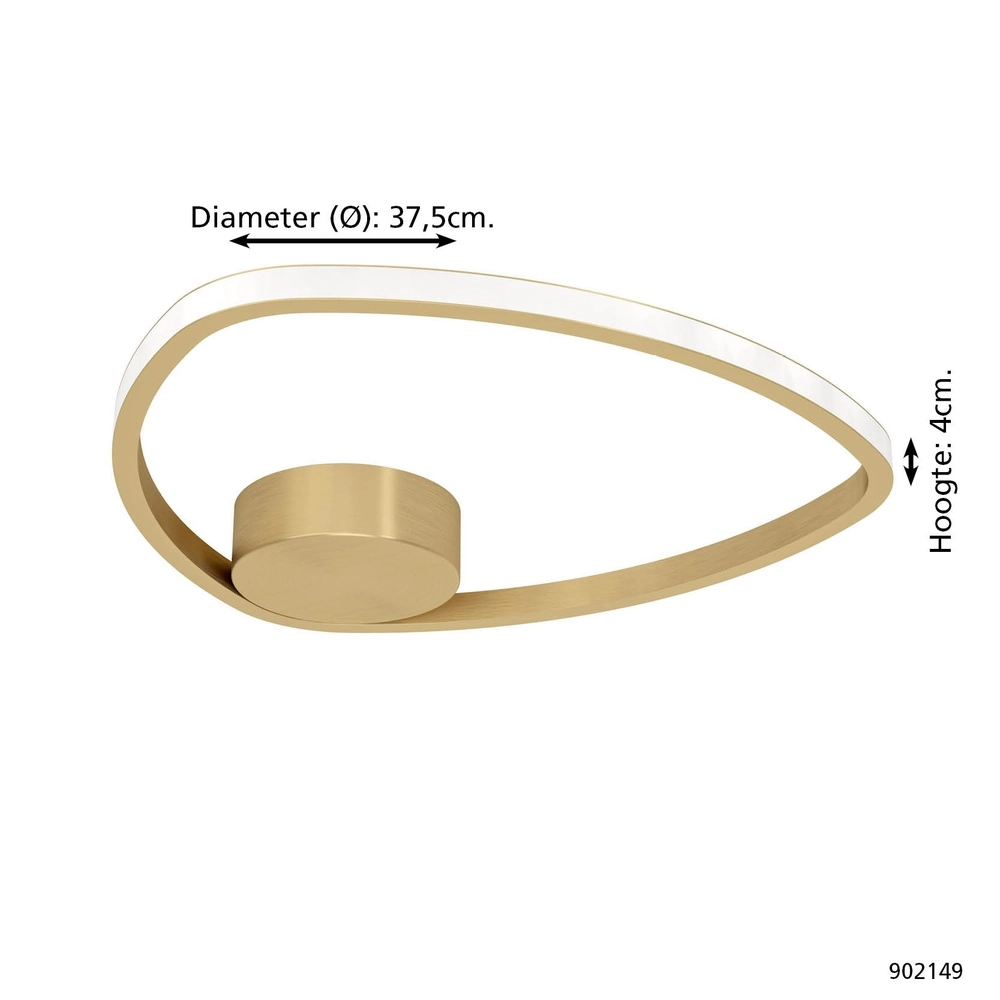 Plafondlamp Moschella design goud Eglo 9008606356614