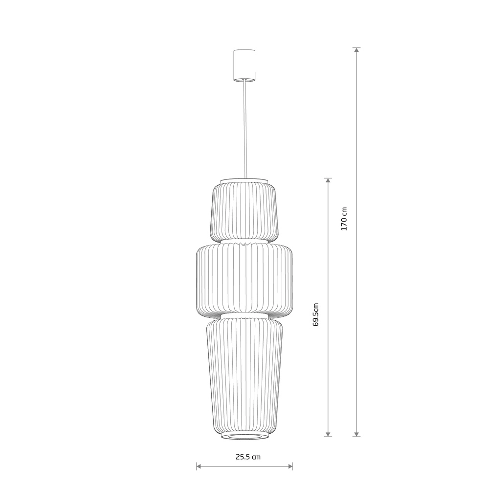 Kooilamp Nome zand bruin Ø 25,5cm Lyora 5903139122504