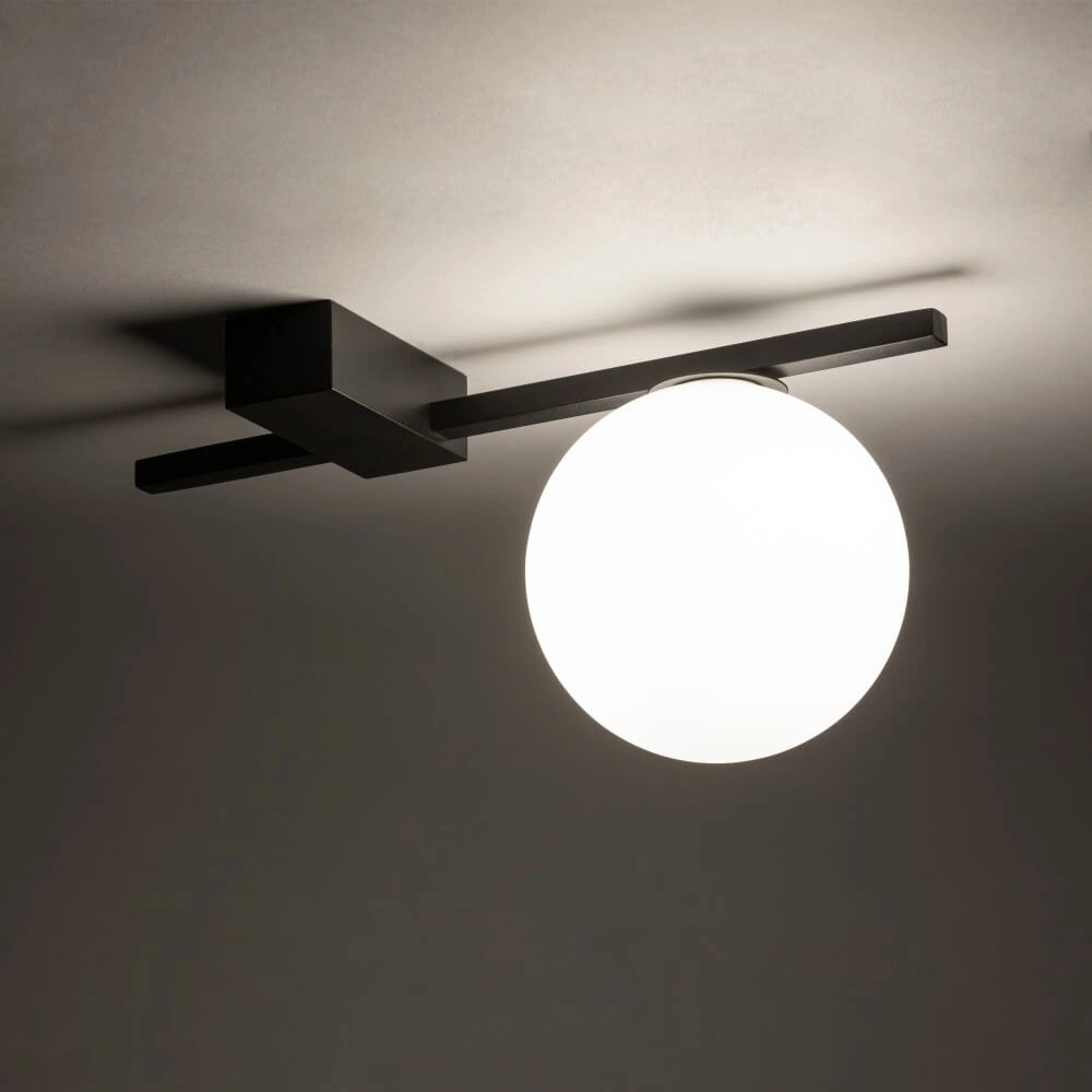 Glazen hanglamp Pik 1x wit glas Lyora 5903139102995