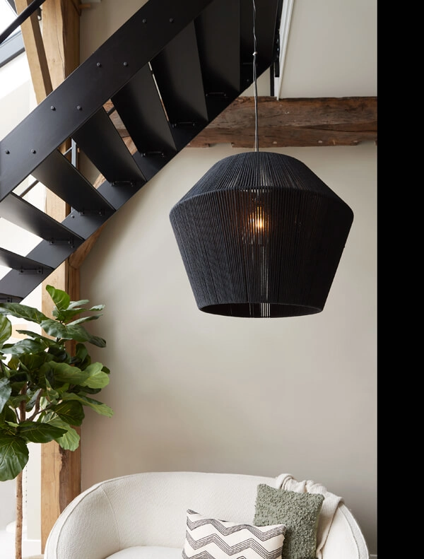 Bohemian hanglamp Agaro zwart Ø 71cm Light & Living 8717807702052
