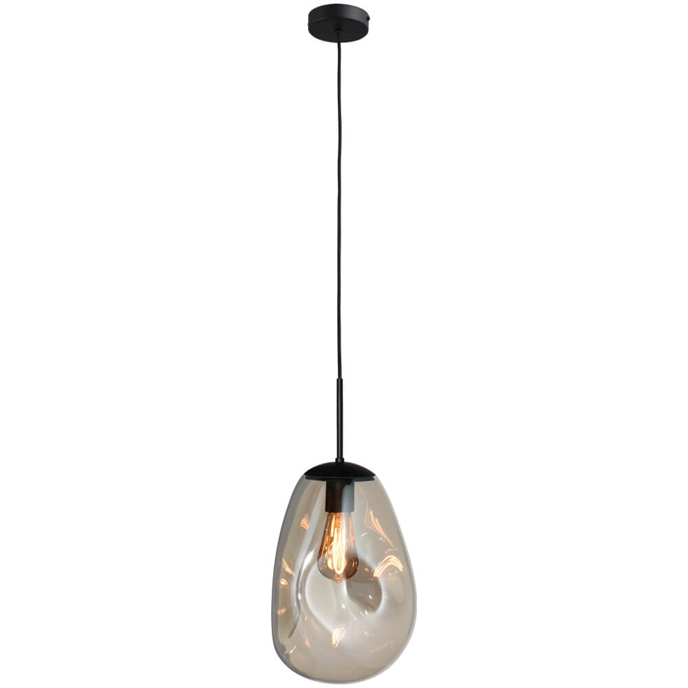 Hanglamp Lava 1x goud glas Ø 22,5cm Masterlight 8718121285948