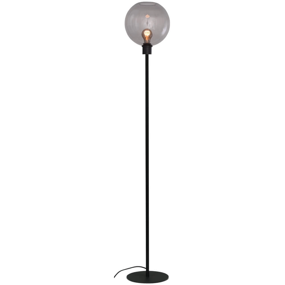 Glazen vloerlamp Lazise zwart