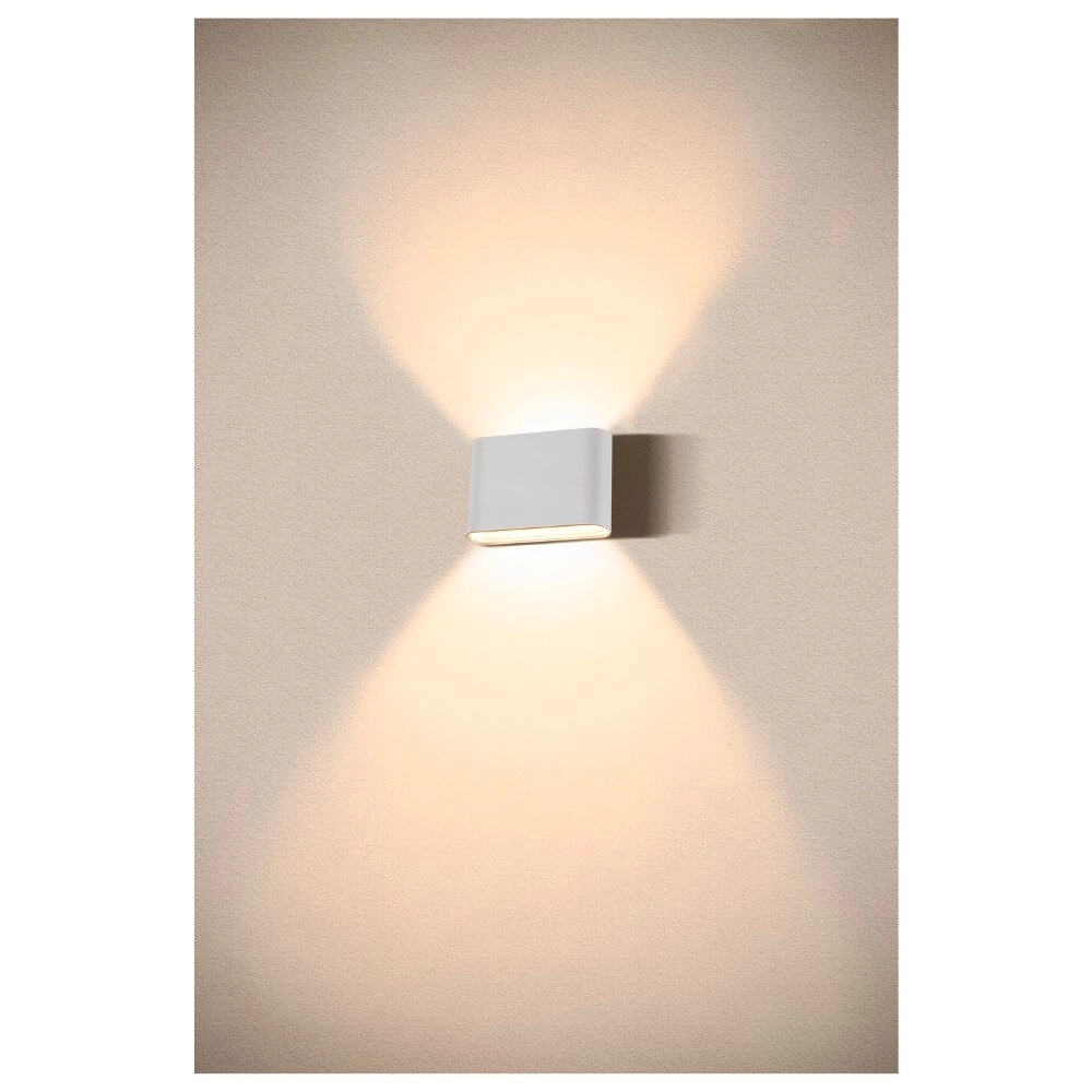 Led muurspot Oval 14 Up & down - wit SLV 4024163273459