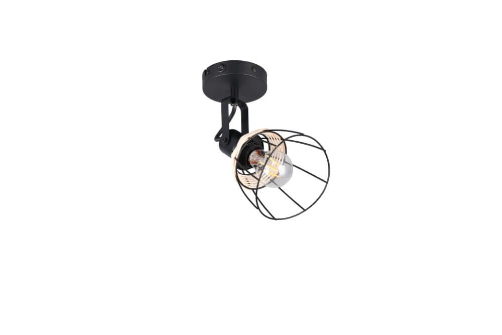Zwarte wandlamp Jerome design Trio 4017807637694