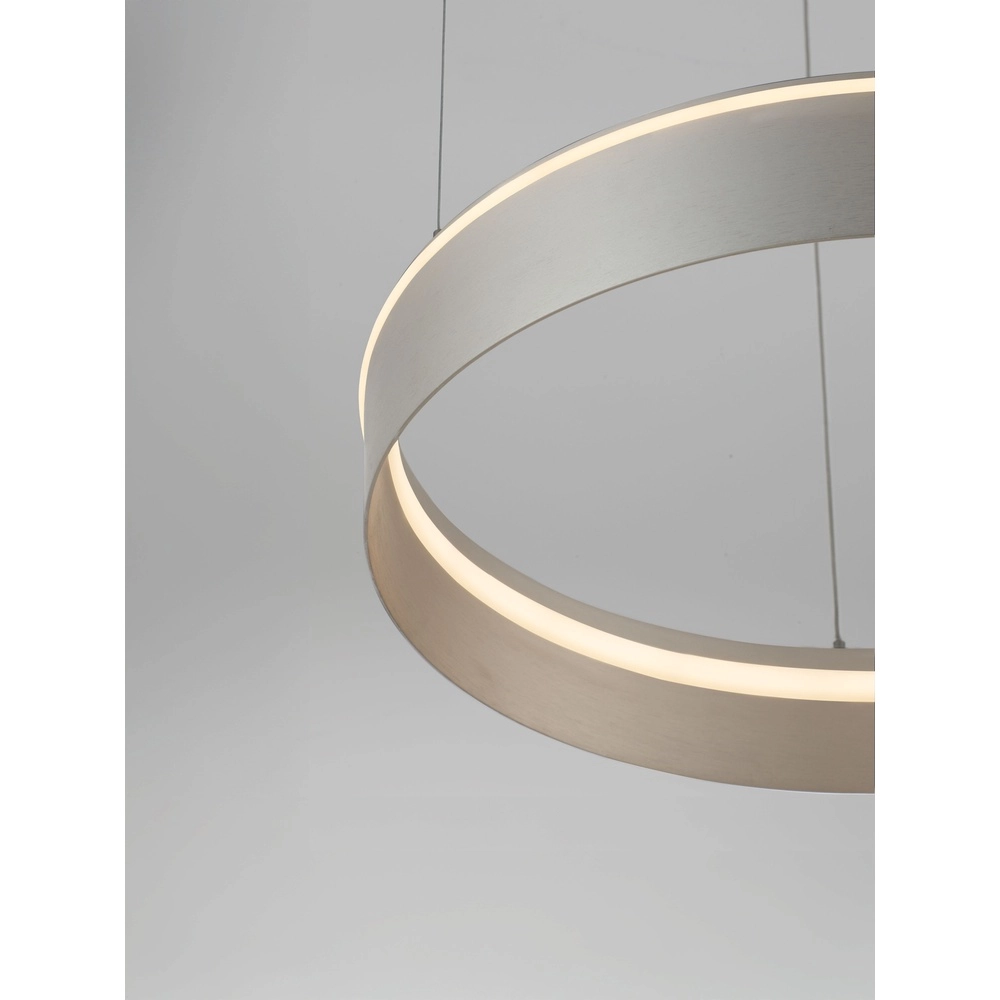 Moderne hanglamp Olivia nikkel Ø 60cm Lyora 5212017494214