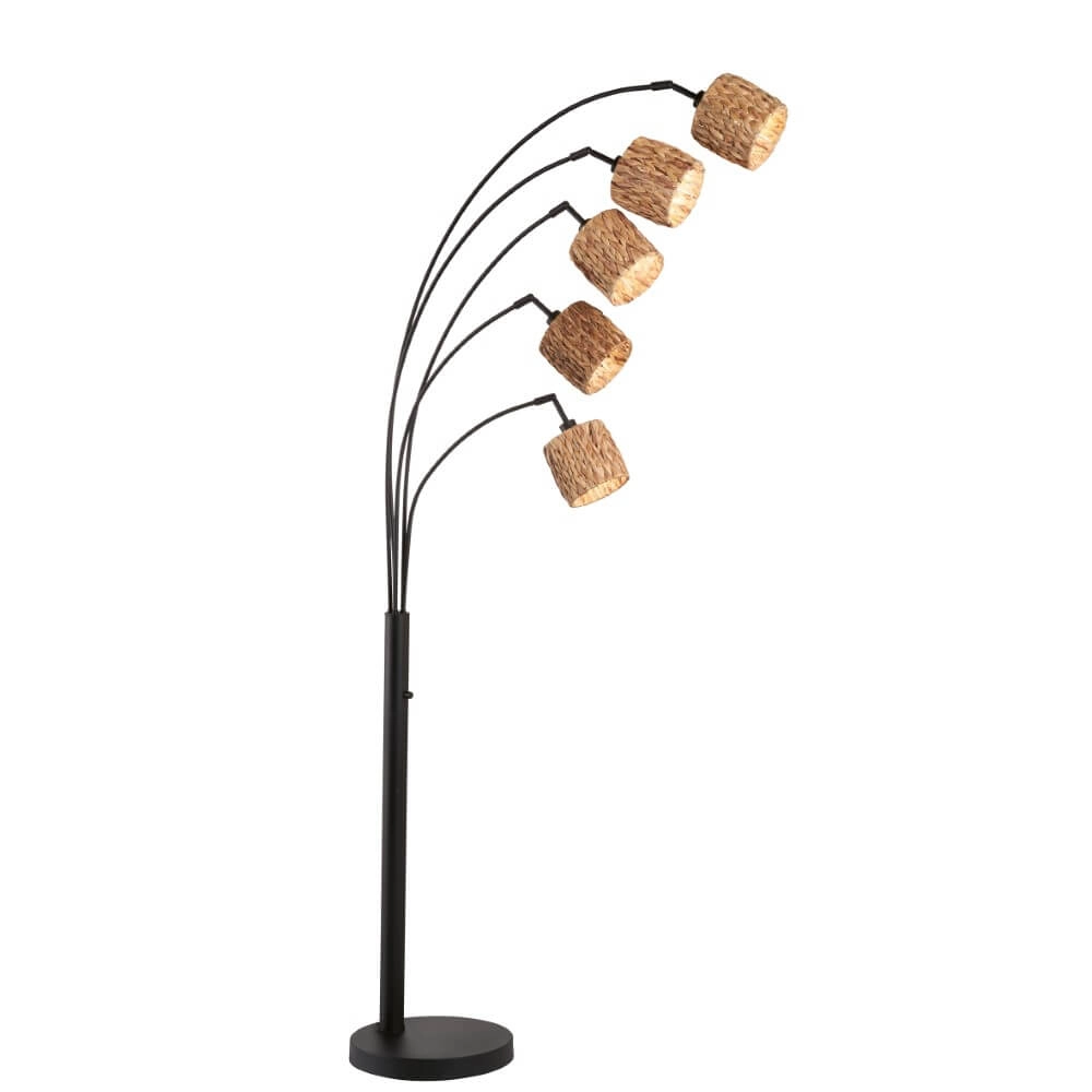 Booglamp Hyazinthe rotan 5-lichts