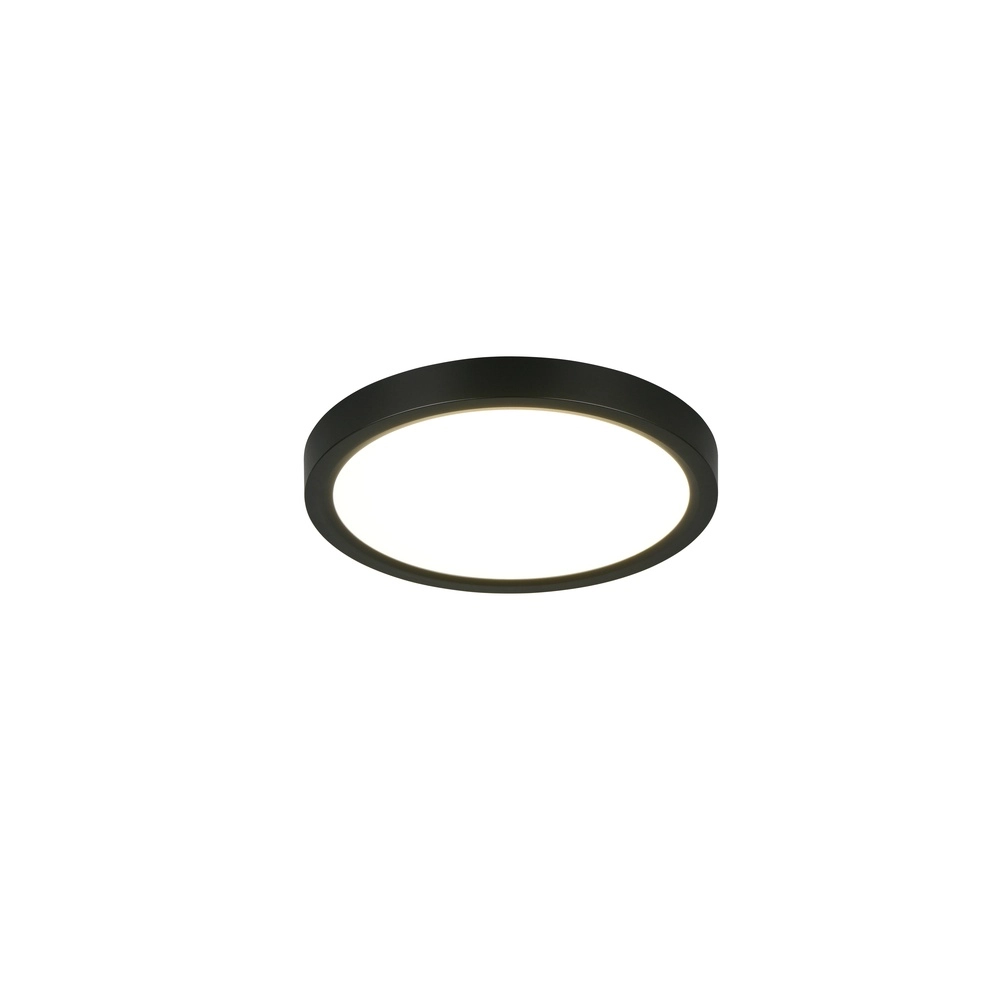 Plafonniere Draco zwart Ø 23cm Trio 4017807654455