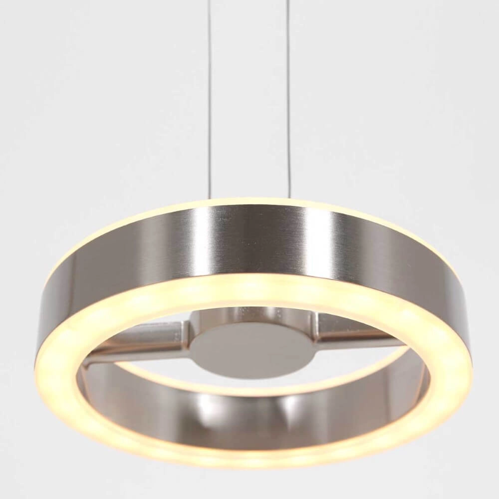 Strakke led hanglamp Piola RVS Steinhauer 8712746167306