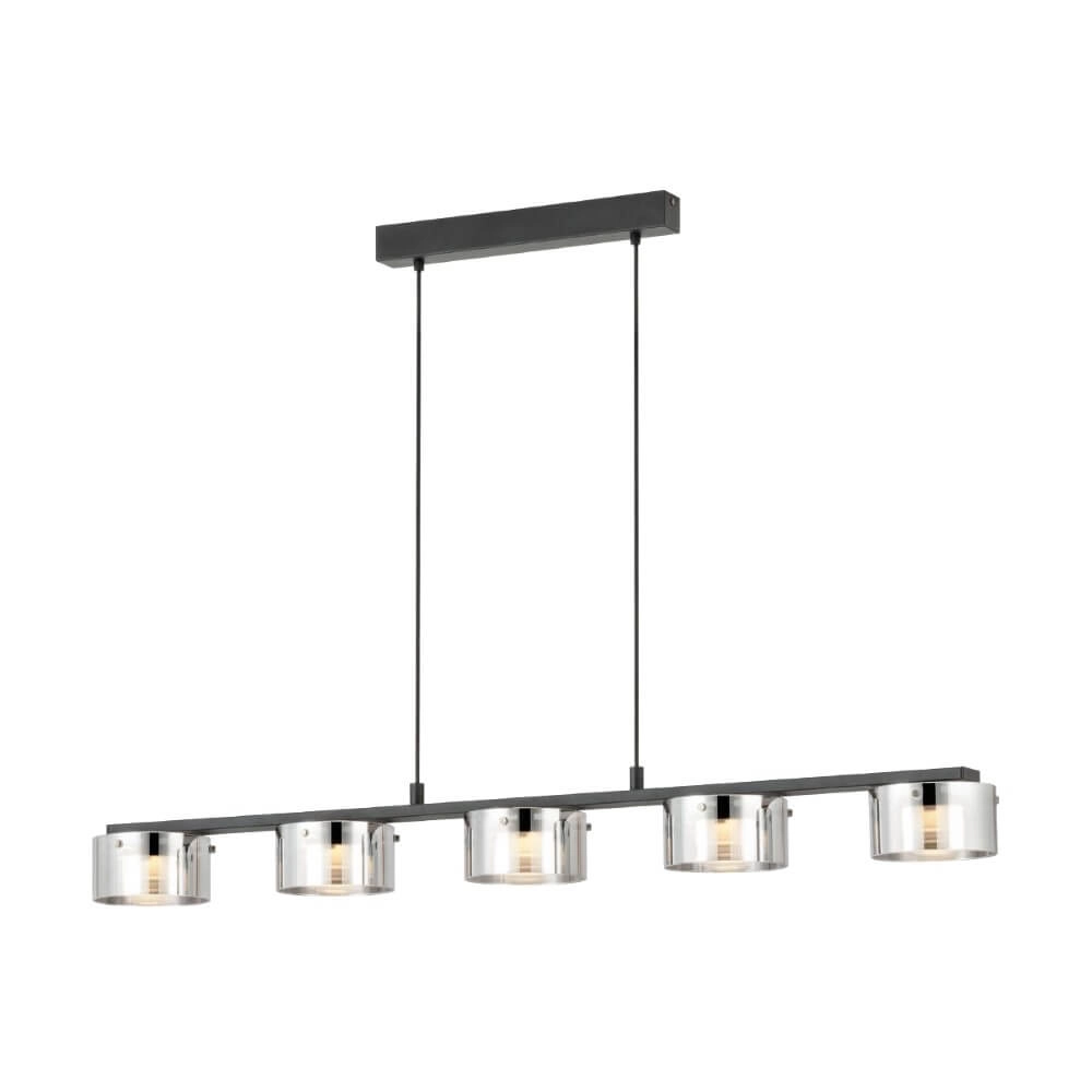 Hanglamp met smoke glas Copillos