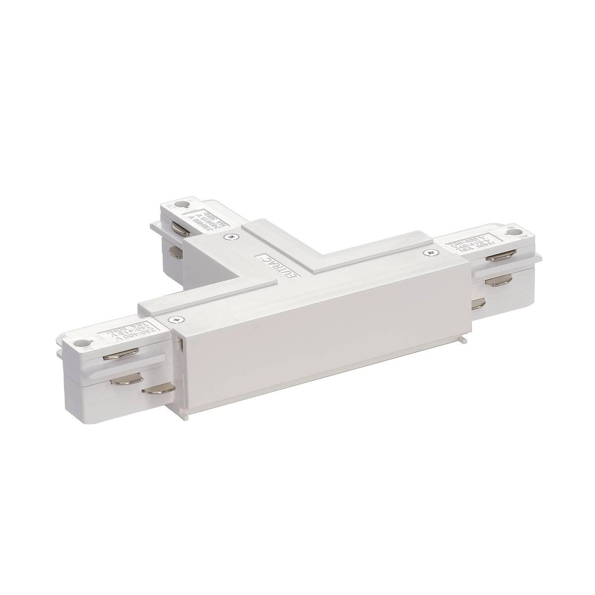 3-fase T-Connector 1 aarde rechts wit