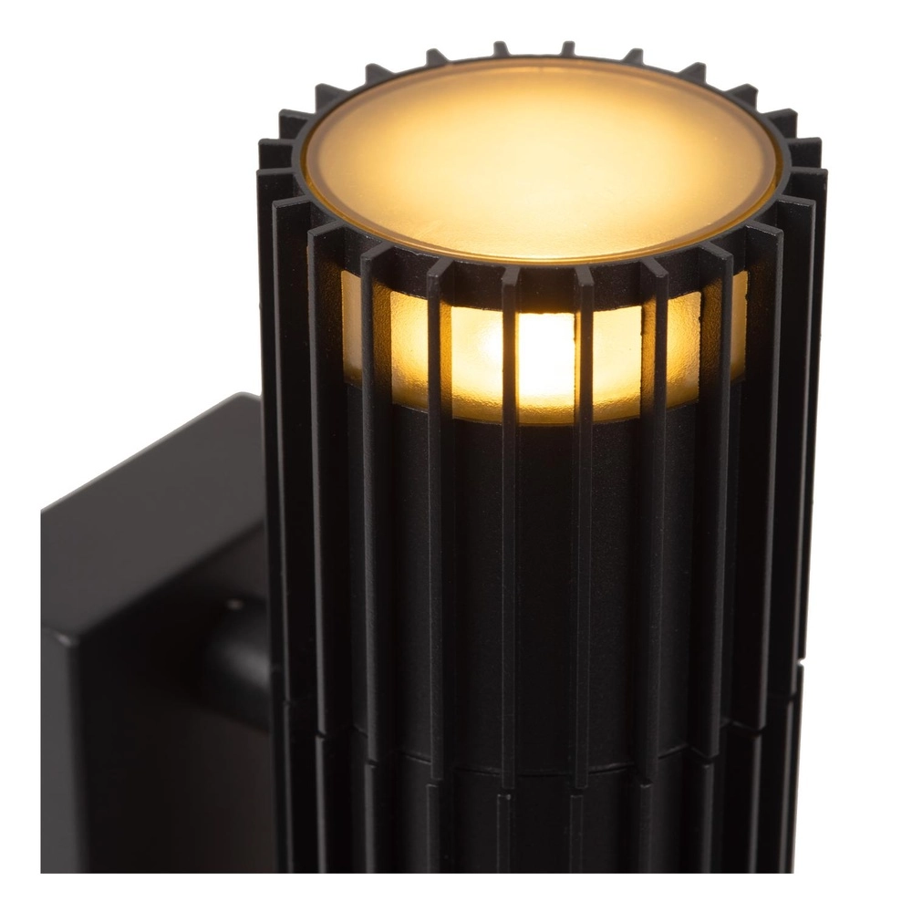 Zwarte wandlamp Timbala dubbel Lucide 5411212114013